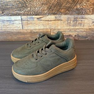 NEVER WORN Kids Sneakers - Olive Green w/ Gum Sole - Shoe Size 12